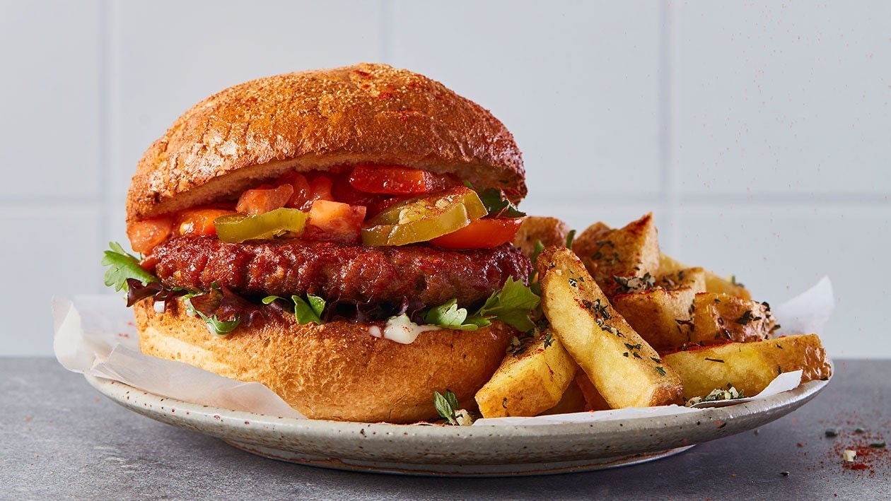 Hamburguesa de NoTernera picante – - Receta - UFS