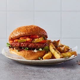 Hamburguesa de NoTernera picante Hamburguesa de NoTernera picante