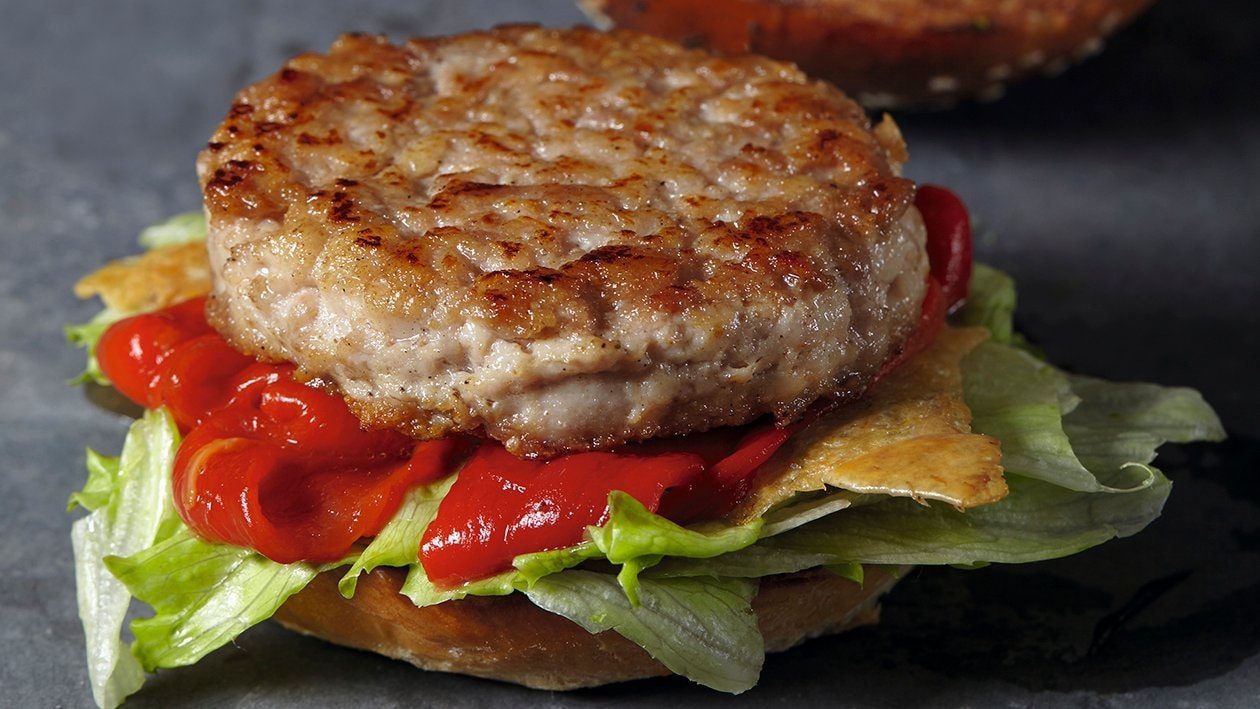 Hamburguesa de pollo con salsa de lima – - Receta - UFS