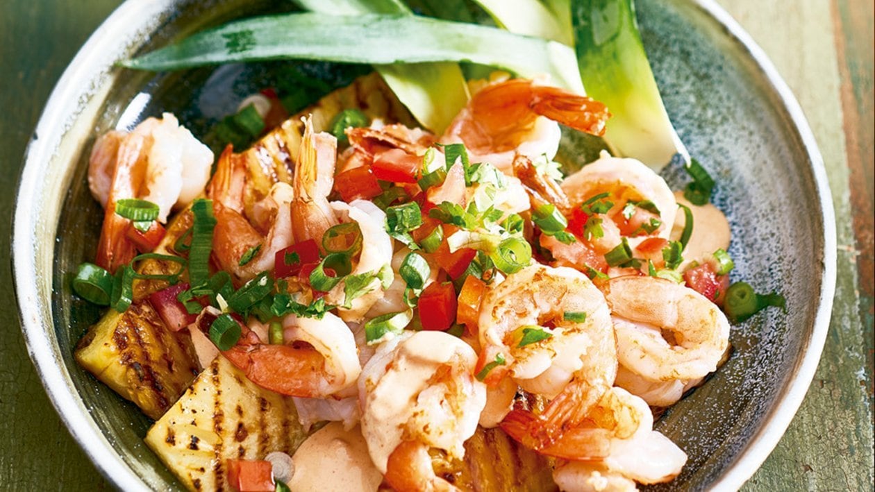 Hawaiian shrimp salad