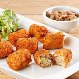 Las croquetas con carne del cocido Sin Gluten con Maizena Las croquetas con carne del cocido Sin Gluten con Maizena