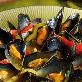 Mejillones al curry Mejillones al curry
