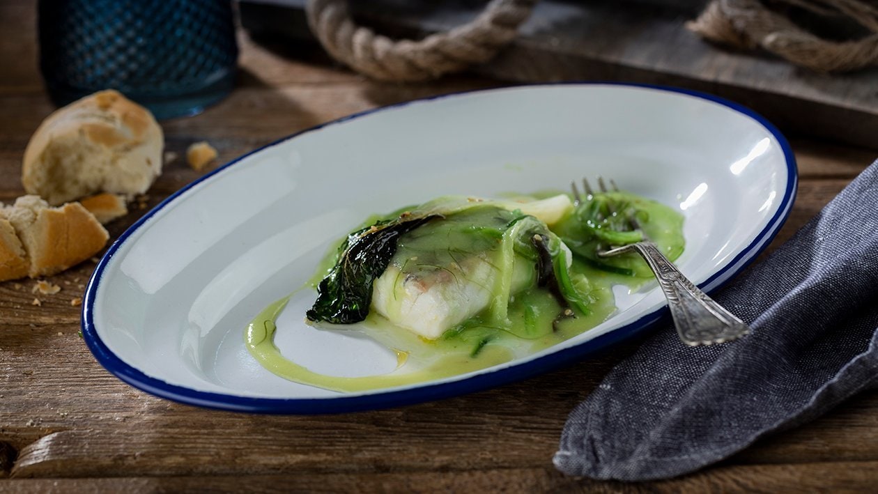 Merluza en salsa verde marina – - Receta - UFS