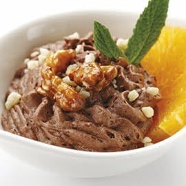 Mousse chocolate con naranja fresca Mousse chocolate con naranja fresca