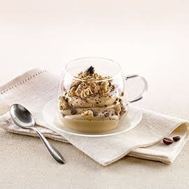 Mousse de café con muesli de chocolate Mousse de café con muesli de chocolate