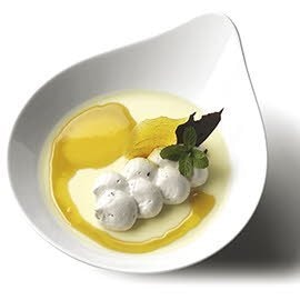 Panna Cotta de mango y mousse de nata Panna Cotta de mango y mousse de nata