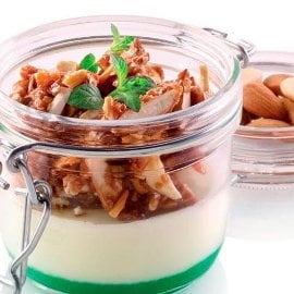 Panna cotta leche y menta Panna cotta leche y menta