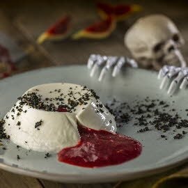 Panna cotta sangrante Panna cotta sangrante