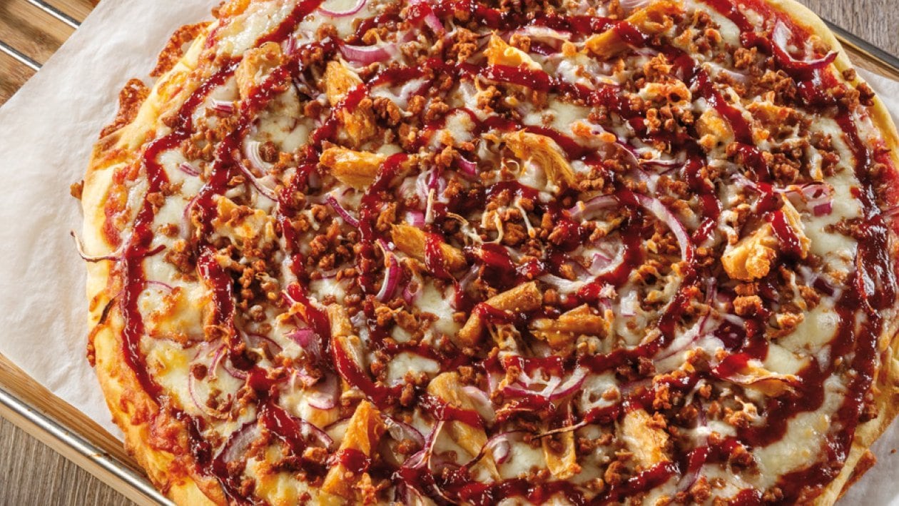 Pizza barbacoa vegetariana – - Receta - UFS