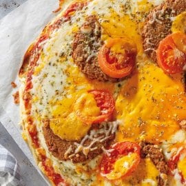 Pizza cheeseburger Pizza cheeseburger