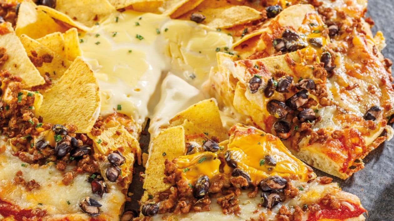 Pizza chilli, nachos & meat – - Receta - UFS