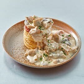 Ragú de NoPollo con hongos Ragú de NoPollo con hongos