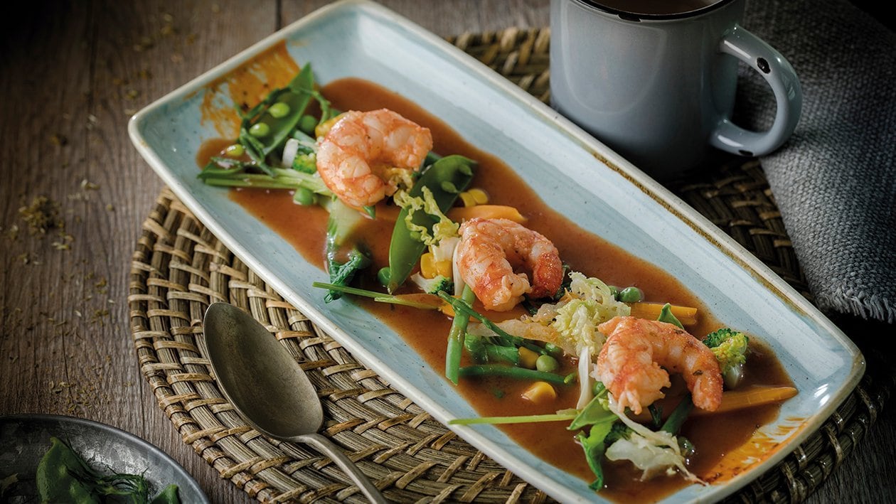 Salteado thai de gambas maceradas y salsa de pescado especiada – - Receta - UFS