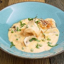 Sopa de coco con gambas Sopa de coco con gambas