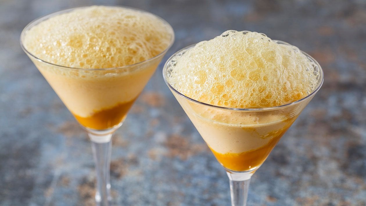 Sorbete de jengibre y manzana con espuma de menta – - Receta - UFS Sorbete de jengibre y manzana con espuma de menta – - Receta - UFS