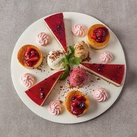 Tarta de queso con mousse Tarta de queso con mousse