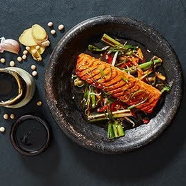 Teriyaki de salmón Teriyaki de salmón
