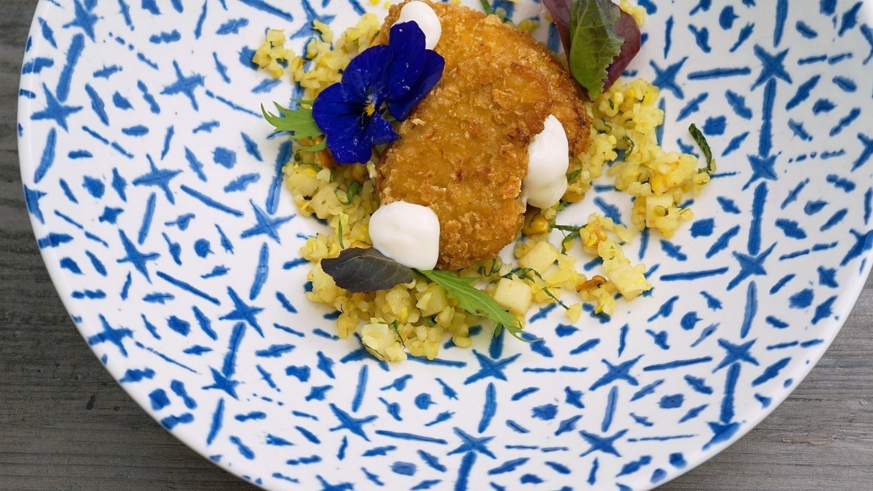 Ensalada de cereales Bulgur con manzana y Nuggets Nopollo – - Receta - UFS