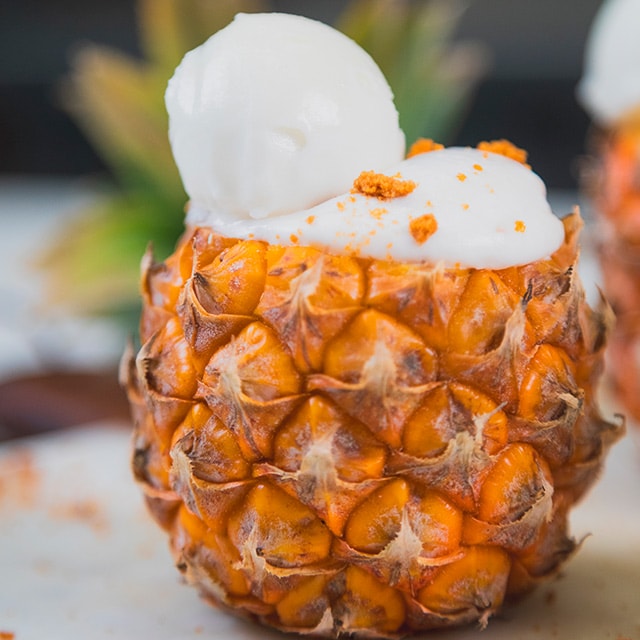 Semifrío de piña colada Semifrío de piña colada