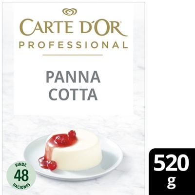 Carte d’Or Panna Cotta deshidratada sin gluten caja 520g - Panna Cotta Carte d’Or,  se puede moldear perfectamente para crear postres únicos que sorprenderán a tus comensales
