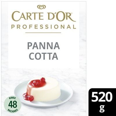 Carte d’Or Panna Cotta deshidratada sin gluten caja 520 g - Panna Cotta Carte d’Or,  se puede moldear perfectamente para crear postres únicos que sorprenderán a tus comensales