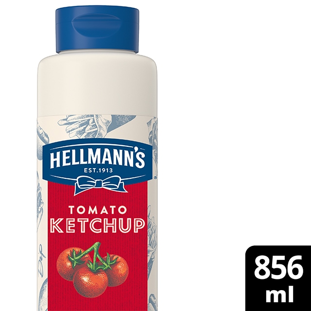 Hellmann’s Ketchup botella 856ml - Salsa Ketchup Hellmann’s. Nuevos sabores en un práctico envase