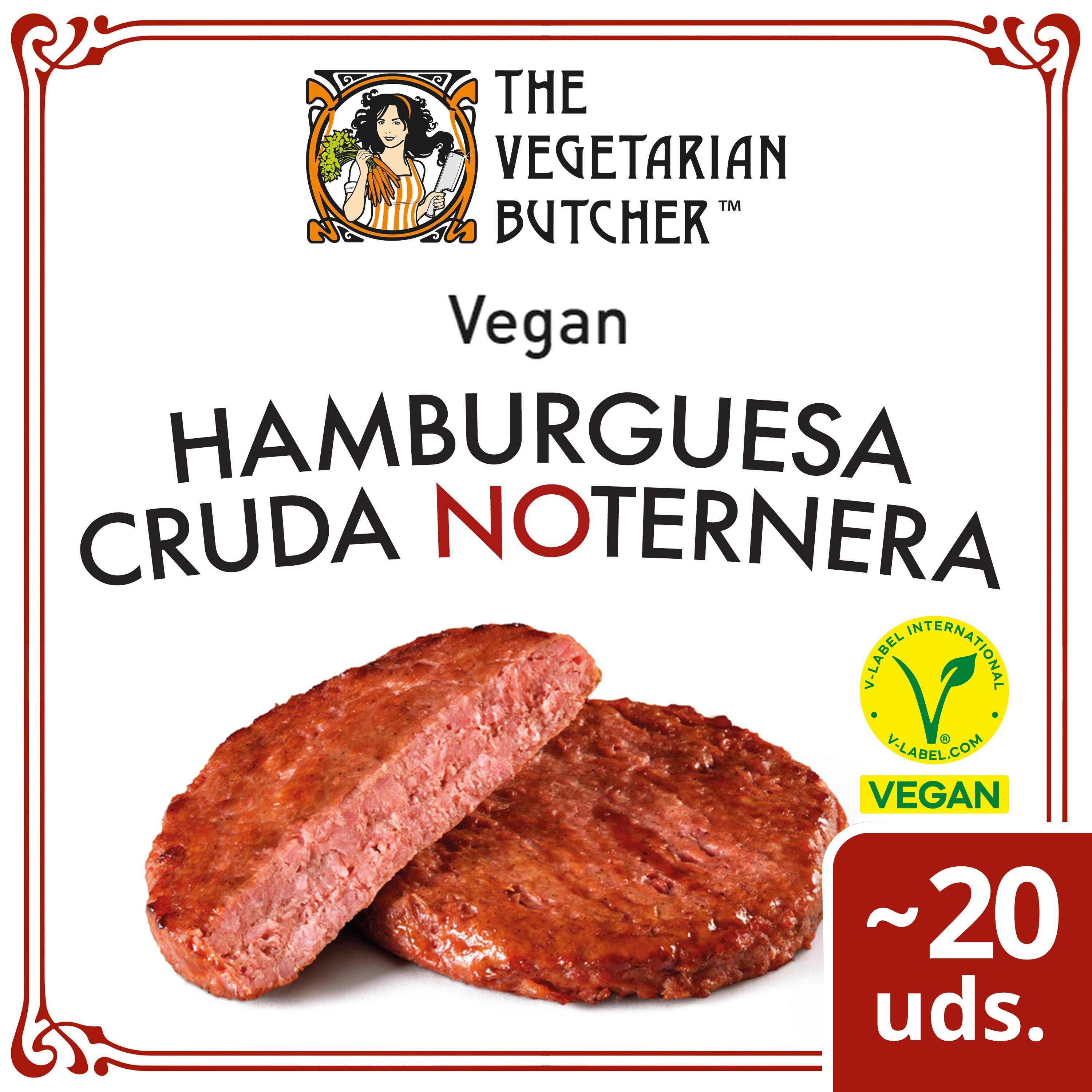 The Vegetarian Butcher Hamburguesa Cruda NoTernera vegana