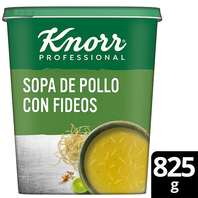 Knorr Sopa de Pollo Con Fideos deshidratada bote 825g