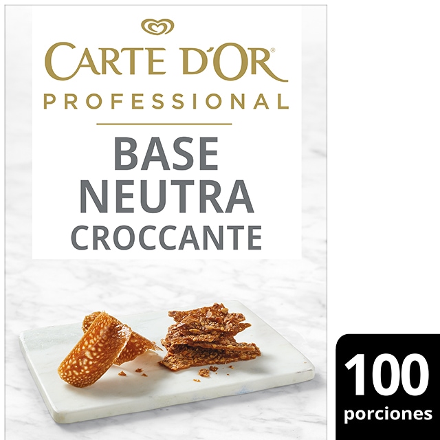 Base Neutra Croccante Carte d'Or Sin Gluten 100 porciones - La nueva gama de Bases Neutras Carte d’Or Profesional te permite explorar, experimentar y elaborar postres versátiles y creativos