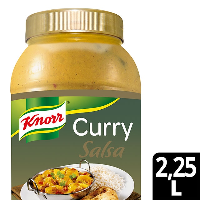 Knorr Salsa Curry Amarillo líquida lista para usar Sin gluten bote 2,25L - 
