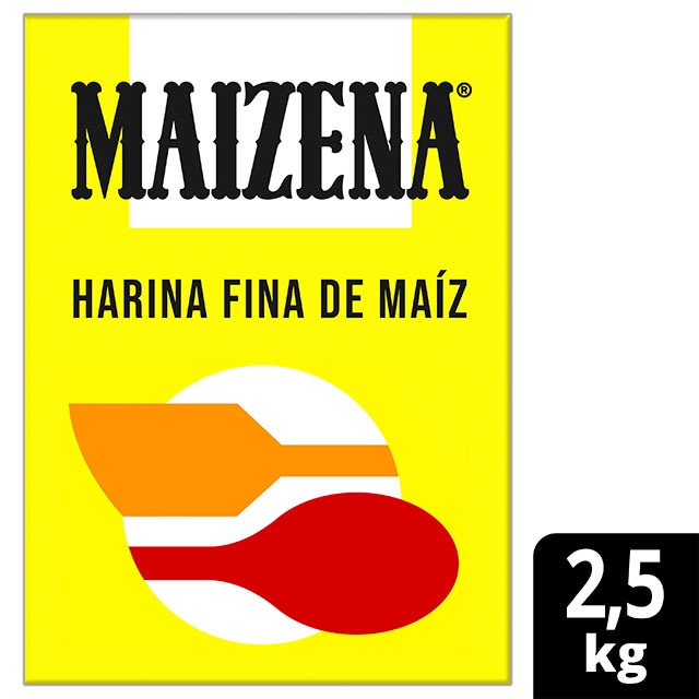 Maizena Harina Fina de Maíz sin gluten caja 2,5Kg - Maizena®, con una larga tradición, es el espesante sin gluten perfecto para todas tus preparaciones