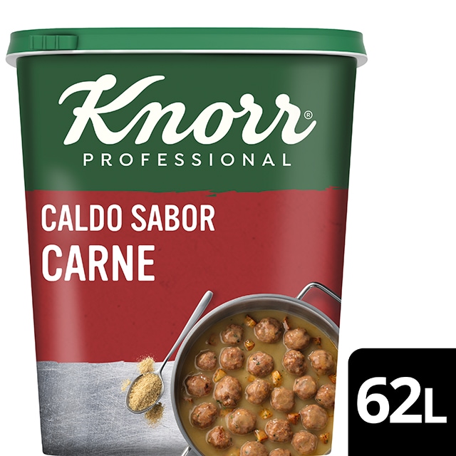 Knorr Caldo sazonador sabor Carne sin gluten y sin lactosa bote 1kg - Caldo sazonador sabor Carne. Descubre todos los nuevos Caldos Deshidratados Knorr: Los No1*, ahora Sin Gluten y Sin Lactosa