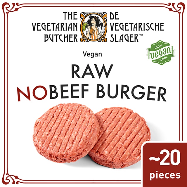 The Vegetarian Butcher Hamburguesa cruda NoTernera caja 20 x 113gr