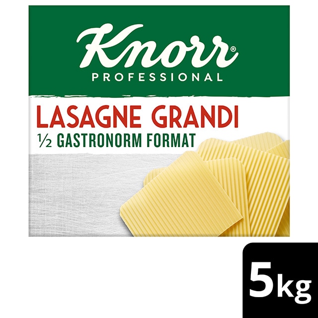 Knorr Lasaña en láminas pasta seca caja 5kg - 