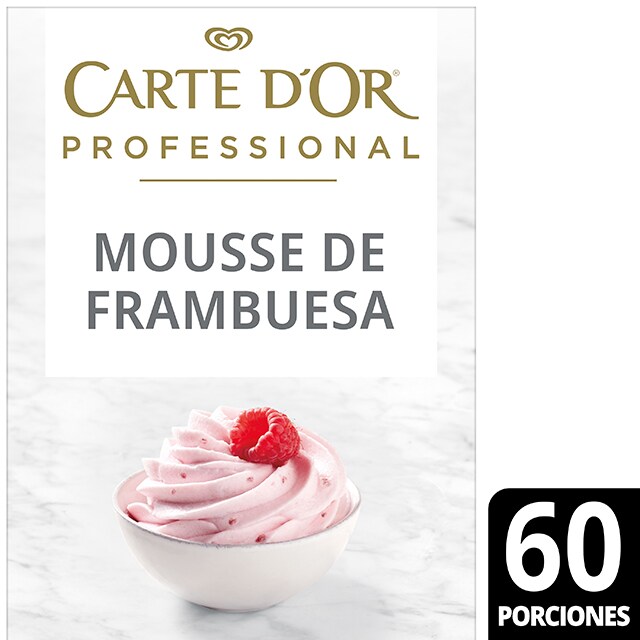 Mousse al agua Frambuesa Carte d'Or 60 raciones - 