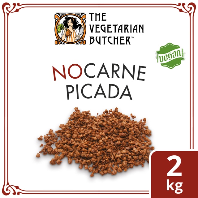 The Vegetarian Butcher NoCarne Picada Vegana Caja 2kg - Ofrece en tu menú la NoCarne Picada de The Vegetarian Butcher. "Tan jugosa como el pollo, más tierna que el cerdo y 100% vegetariana" Jaap Korteweg, fundador de The Vegetarian Butcher.