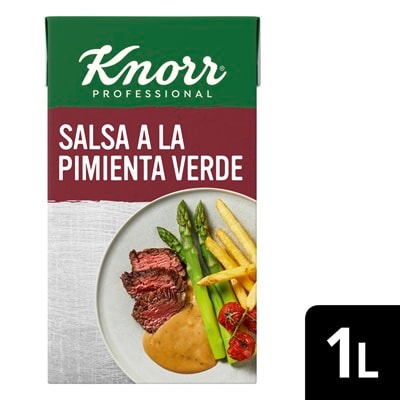 Knorr Salsa Líquida Pimienta Verde lista para usar brik 1L