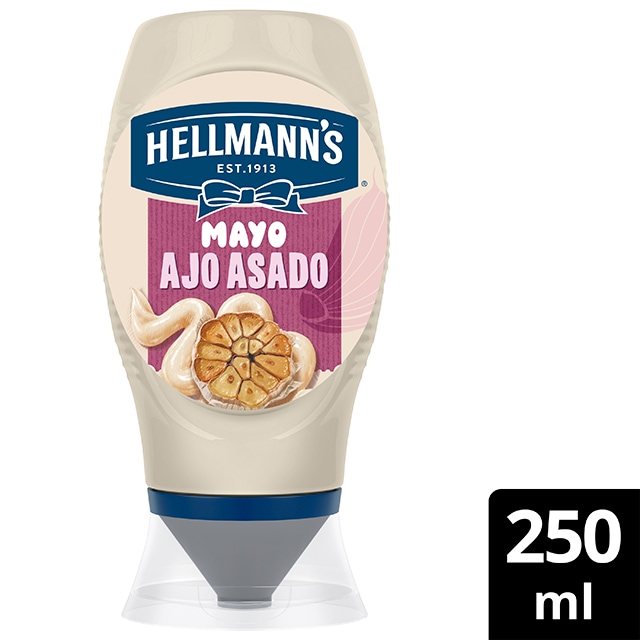 Hellmann's Mayo Ajo Asado Bocabajo 250ml - Necesito salsas con personalidad que me ayuden a marcar la diferencia.