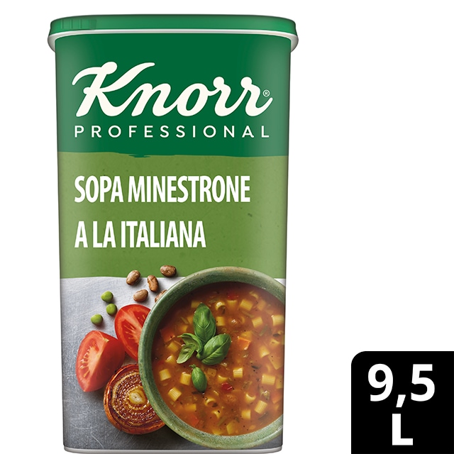 Knorr Sopa Minestrone deshidratada bote 1,045Kg