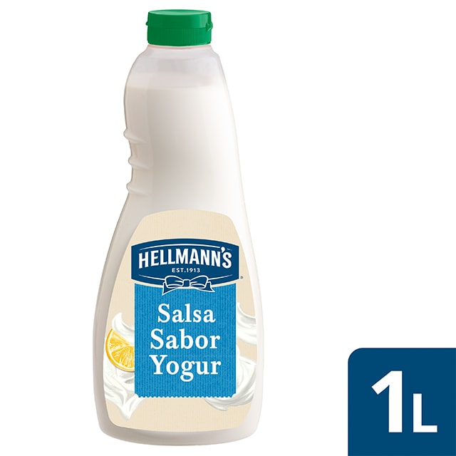 Hellmann’s Salsa para Ensalada sabor Yogur sin gluten 1L - Nueva Salsa para Ensalada sabor Yogur Hellmann's, ahora sin gluten, el mejor ingrediente para inspirar tu creatividad