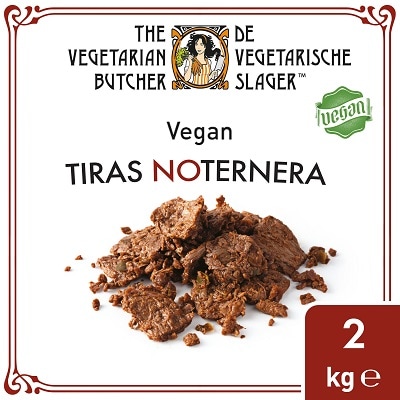 The Vegetarian Butcher Tiras NoTernera - Tiras de carne de origen vegetal elaborado a partir de soja no modificada genéticamente y sin necesidad de cocinarlas