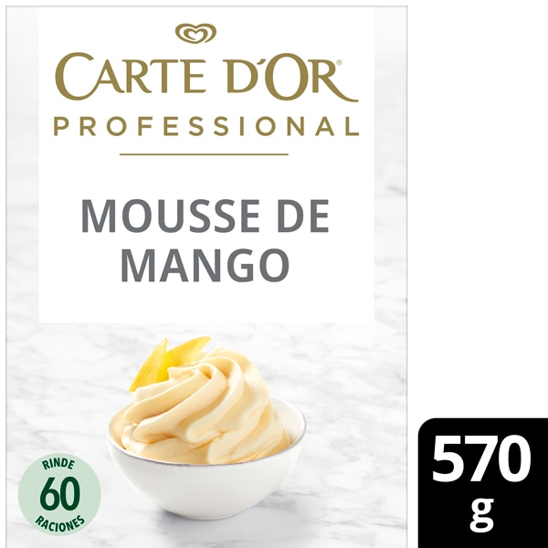 Mousse al agua Mango Carte d'Or 60 raciones Sin Gluten