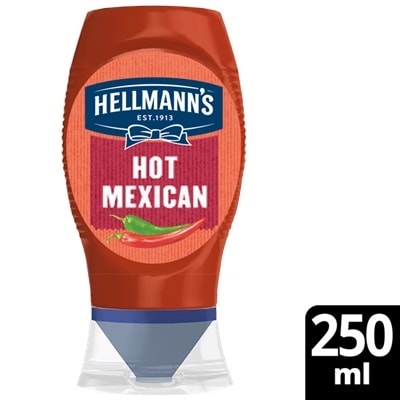 Salsa Hot Mexican Hellmann’s bocabajo 250ml sin gluten - 