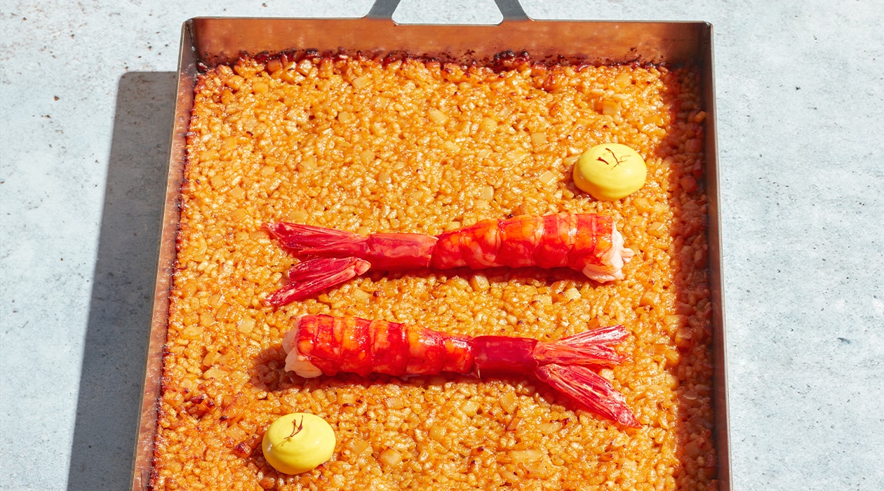 Arroz gourmet con alioli de azafrán – - Receta - UFS