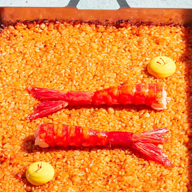 Arroz gourmet con alioli de azafrán Arroz gourmet con alioli de azafrán