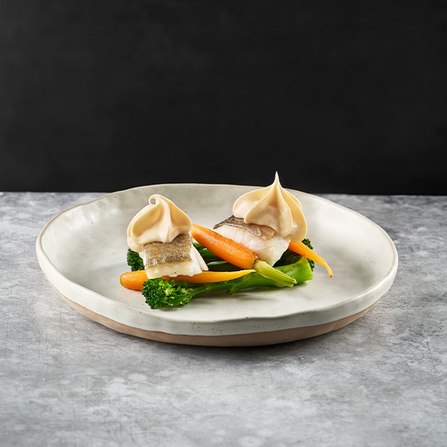 Bacalao con espuma de Salsa Holandesa Bacalao con espuma de Salsa Holandesa
