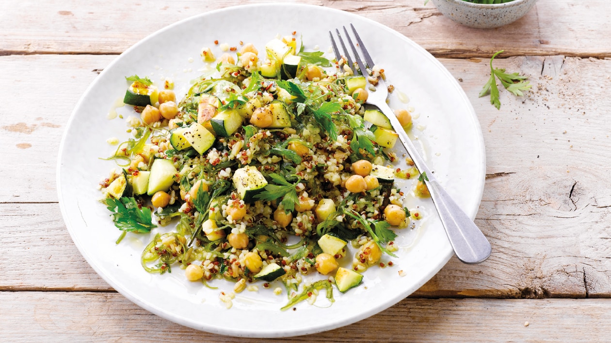 Bulgur, quinoa roja y cebada – - Receta - UFS Bulgur, quinoa roja y cebada – - Receta - UFS