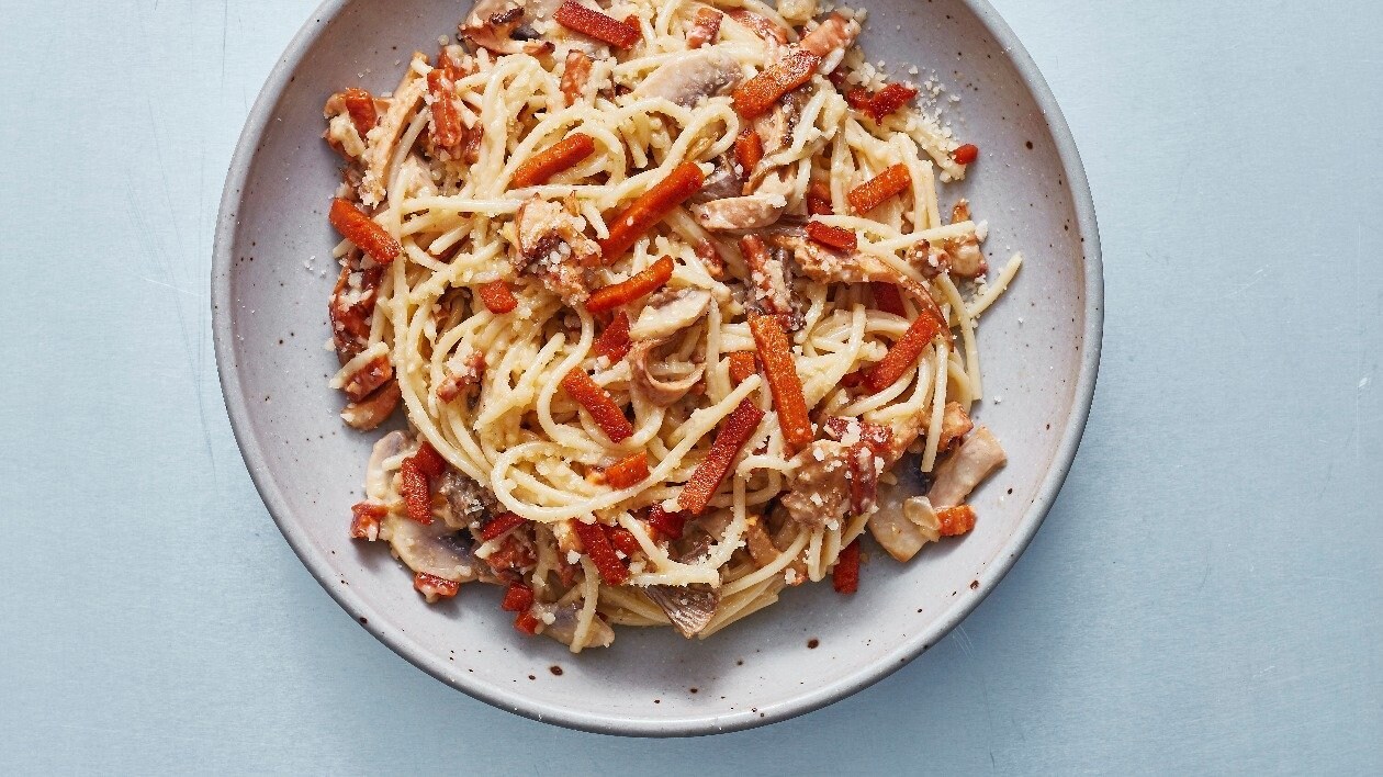Carbonara de The Vegetarian Butcher – - Receta - UFS Carbonara de The Vegetarian Butcher – - Receta - UFS