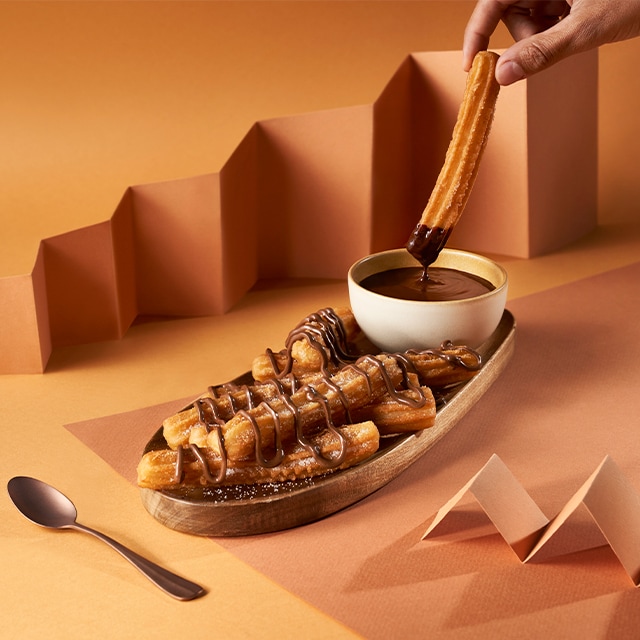 Churros con chocolate de Nocilla Churros con chocolate de Nocilla
