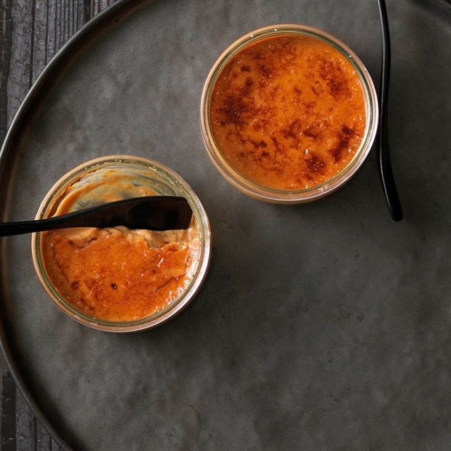 Crema catalana al té negro